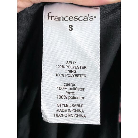 Francesca's Floral Sweetheart Tiered Dress S Cottagecore Milkmaid Romantic NWT - Picture 12 of 13